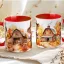 Őszi mintás bögre HD "Farmhouse" red