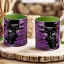 Halloween mintás bögre HD "Black Cat" zöld
