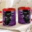 Halloween mintás bögre HD "Black Cat" red