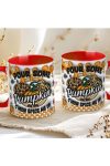 Őszi mintás bögre 3d Pufi hatású "Pour Some Pumpkin" red