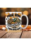 Őszi mintás bögre 3d Pufi hatású "Pour Some Pumpkin" kerámia