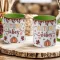 Őszi mintás bögre 3D pufi hatású "Autumn Vibes" zöld