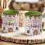 Őszi mintás bögre 3D pufi hatású "Autumn Vibes" zöld