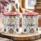 Őszi mintás bögre 3D pufi hatású "Autumn Vibes" rózsaszín