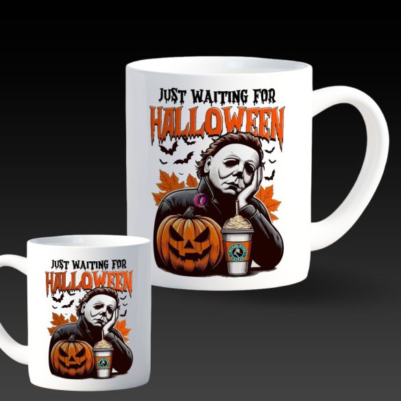 Halloween mintás bögre Péntek 13 kerámia