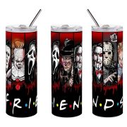   Halloween mintás termosz "Friends" Horror karakterekkel