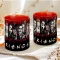 Halloween mintás bögre "Friends" Horror karakterekkel Narancs