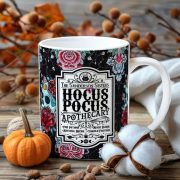 Halloween mintás bögre "Hocus Pocus" kerámia
