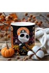 Halloween mintás bögre Skellington Coffe