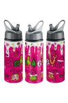 Grincs mintás sport kulacs 750ml "BELIEVE in pink"