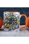 Őszi mintás bögre "Hocus Pocus" Narancssárga