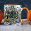Őszi mintás bögre "Hocus Pocus" Narancssárga
