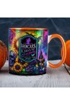 Halloween mintás bögre "Hocus Pocus Candy" Narancssárga