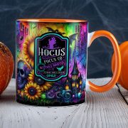   Halloween mintás bögre "Hocus Pocus Candy" Narancssárga