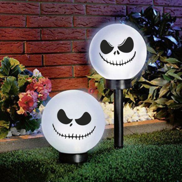 XL Leszúrható napelemes lámpa 50 cm Jack Skellington szolár figura