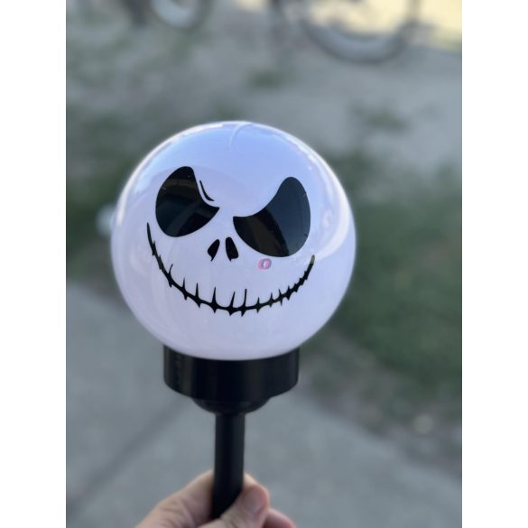 XL Leszúrható napelemes lámpa 50 cm Jack Skellington szolár figura