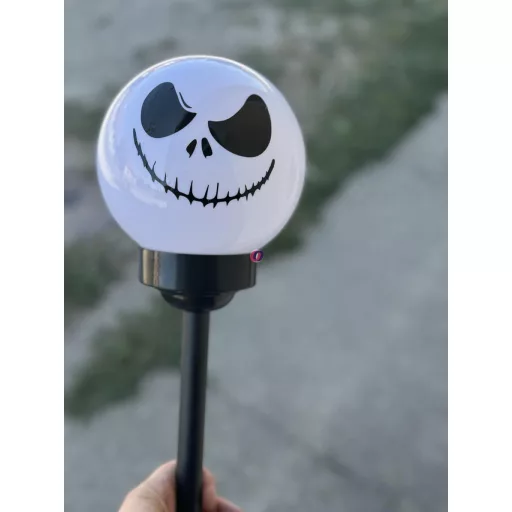 XL Leszúrható napelemes lámpa 50 cm Jack Skellington szolár figura