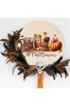 Halloweeni ajtódísz, nyomtatott fatábla "Fall Basics" 24,5 cm