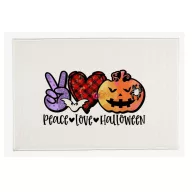   Őszi mintás Szőnyeg "Love, piece, Halloween" 60X40 cm