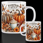   Őszi mintás bögre  "Pumpkin Spice Season" 330 ml