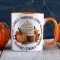 Halloween mintás bögre "Őszi hangulat" Narancssárga