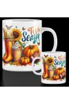Őszi mintás bögre  ""Tis the Season" 330 ml