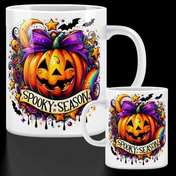 Őszi mintás bögre  "Spooky Season" 330 ml