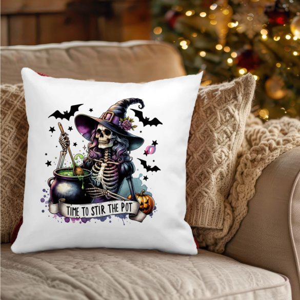 Halloween mintás Párnahuzat "Time to..." 40x40 cm