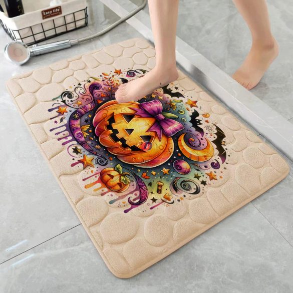 Halloween mintás Fürdőszobai Szőnyeg 60X40 cm "Just a girl who..."