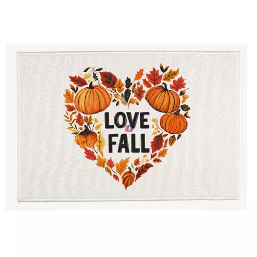 Őszi mintás Szőnyeg ""Love fall" 60X40 cm