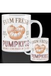 Őszi mintás bögre  ""Vintage Farm Pumpkins" 330 ml