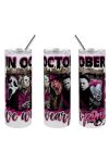 XL Halloween mintás termosz "Pink October" 600 ml