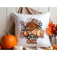 Őszi Párnahuzat "Hello Ősz" 40x40 cm