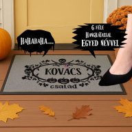 Beszélő, Személyre szabott Halloweeni lábtörlő 60x40 cm   Beszélő, Személyre szabott Halloweeni lábtörlő 60x40 cm