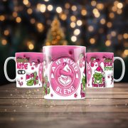   Egyedi neves Karácsonyi bögre 3D hatás "Grinch Blend"