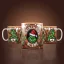 Grincs mintás karácsonyi bögre 3D pufi hatású "Grinchmas blend"