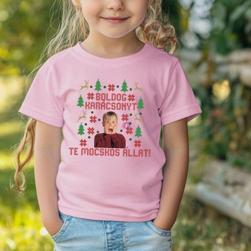 Karácsonyi póló "Boldog karácsonyt te mocskos állat"