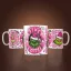 Grincs mintás karácsonyi bögre 3D pufi hatású "Pink Grinch ERA"