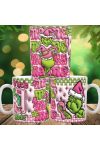 Grincses karácsonyi bögre 3D pufi hatású "Grinch Mama"