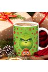 Grincses karácsonyi bögre 3D pufi hatású "Grinch x Max"