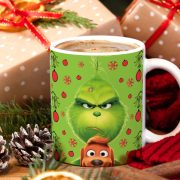   Grincses karácsonyi bögre 3D pufi hatású "Grinch x Max"