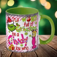   Grincses karácsonyi bögre 3D pufi hatású "Cindy Lou"