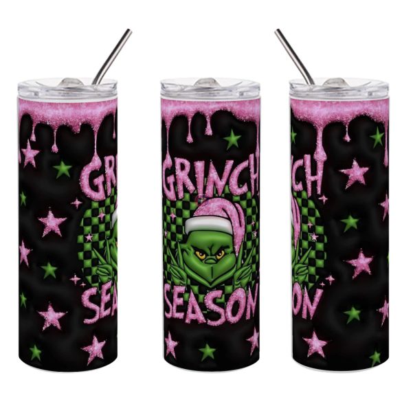 Grincs mintás termosz 600ml "Grinch Season"