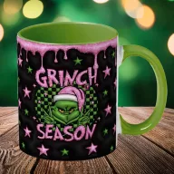   Grincses karácsonyi bögre 3D pufi hatású "Grinch Season"