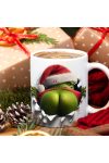 Grincses karácsonyi bögre 3D pufi hatású "Grinch popó"