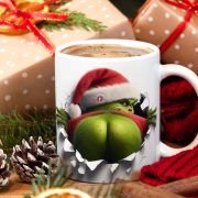   Grincses karácsonyi bögre 3D pufi hatású "Grinch popó"