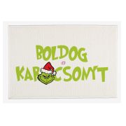   Grincs mintás Szőnyeg Boldog karácsonyt 60X40 cm törtfehér, zöld