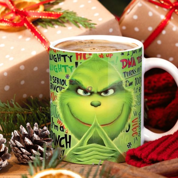 Grincses karácsonyi bögre "100% Grinch"