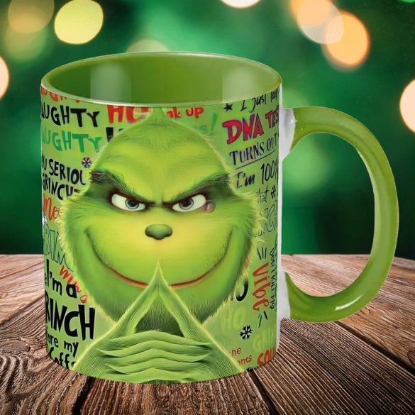 Grincses karácsonyi bögre "100% Grinch"