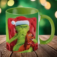 Grincses karácsonyi bögre "Grinch és Max"